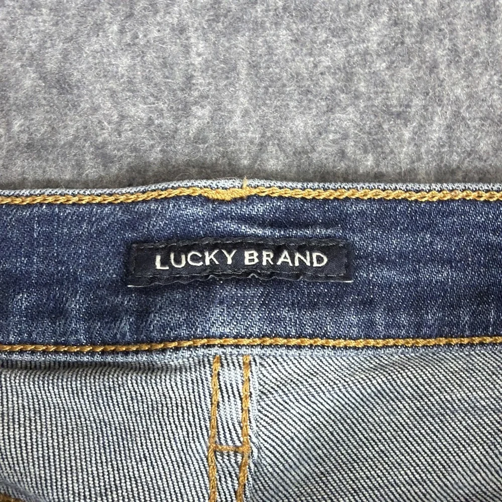 Lucky Brand Jeans Mens 34x27 Blue Medium Wash Cotton Stretch 223 Straight Fit